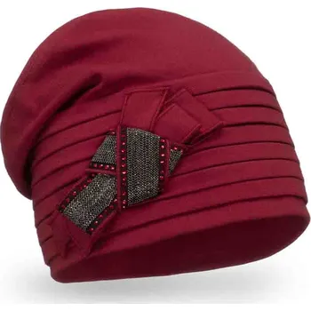 Čepice Dámská bavlněná čepice Krumlovanka W-0855/144 červená