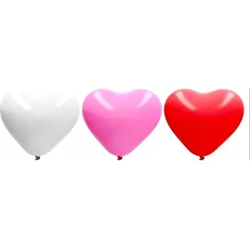 Balónek Balónky SRDÍČKA romantické Valentýn 3ks 40cm MEGA