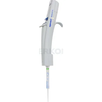 Pipeta krokovací elektronická Multipette E3 a E3X, Eppendorf, Popis: Pipeta Multipette E3X s dobíjecím adaptérem a sadou nástavců Combitips advanced (1 ks od každé velikosti)