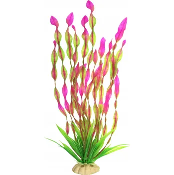 umělá květina UMĚLÁ ROSTLINA DO AKVÁRIA BORDOVÁ PLOVOUCÍ DEKORACE XXL 33cm