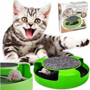 Hračka pro kočku Hračka hračka pro kočky Iso Trade - běžící škrabadlo s myší