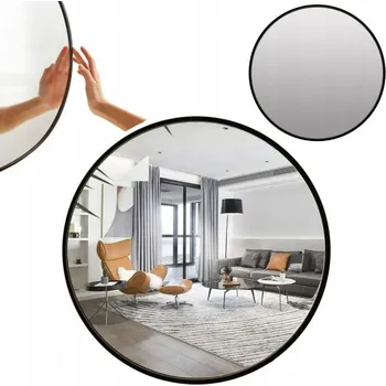 Zrcadlo Zrcadlo Gold&Chrome nástěnné kolečko kovový rám 700 x 700 mm