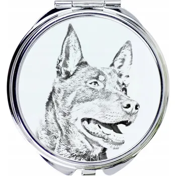 Kosmetické zrcátko Australský ovčák kelpie kompaktní kapesní zrcátko se psem