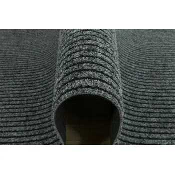 Rohožka na míru Akcila gumová textilní šedá 100 x 10 cm