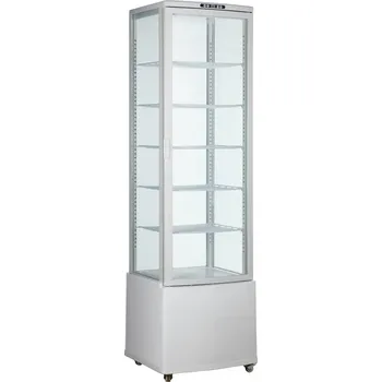 Stolní chladicí vitrína bílá s osvětlením LED, 270 l, 556x526x1913 mm | TECHNICA, Cold Line Air
