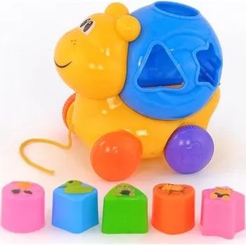 ostatní stavebnice Skládačka s kostkami - třídič Hlemýžď v síťce Adar