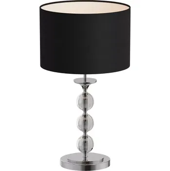 Lampička Moderní stolní lampa Rea černá/chrom