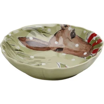 Talíř Talíř polévkový (DOPRODEJ)|na těstoviny 23cm|1,2L, DEER FRIENDS, zelená(DOPRODEJ)|Casafina by Costa Nova