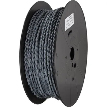 Audio kabel Reproduktorový kabel 2 x 2,5 mm² - kroucený / šedý