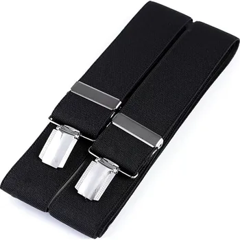 Kšandy Šle pánské, délka 120cm, šíře 3,5cm, tvar Y, černé, 650351/10