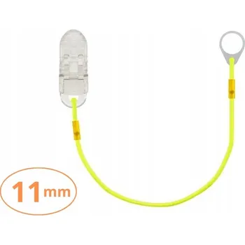 Jednoduchý závěs - klip pro procesory řeči - neonově žlutý