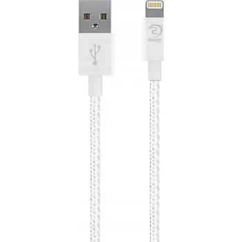 Datový kabel Kabel Raven design USB - Apple Lightning 1,3 m bílý