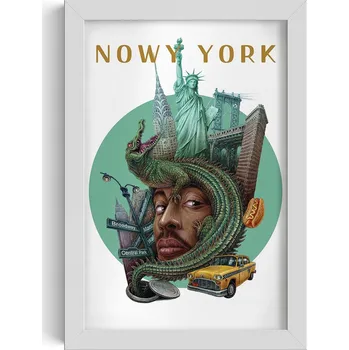 Obraz Obraz dekorace na zeď New York Socha Svobody Brooklynský most 20x30 cm