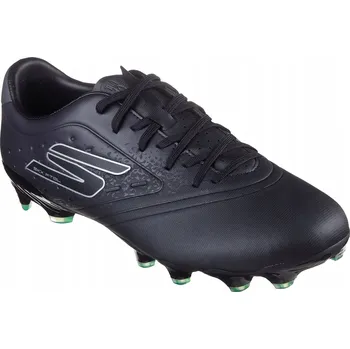 Kopačky Fotbalová obuv pánské Skechers Razor Academy Gold 1.5 FG černo-stříbrné 40.5