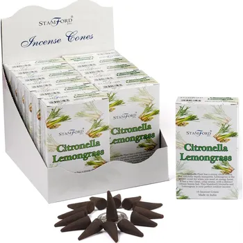 Vonná tyčinka Kónické vonné kužely Stamford 15x Citronella vonné kužely