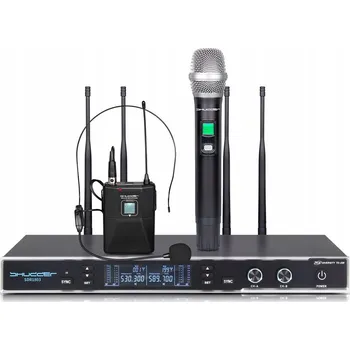 Mikrofon Mikrofony Shudder 2 mikrofony, DORUČOVACÍ + BODYPACK s náhlavním + klipem SDR1803