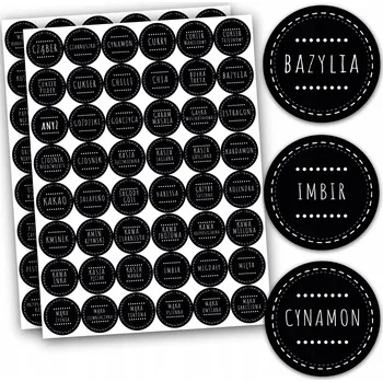 Speciální papír Nálepky na kořenky, štítky na sklenice, 152 kusů