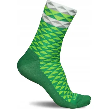 Pánské ponožky Cyklistické Ponožky Luxa Asymmetric Green - M