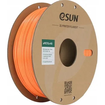 Filament ESun PETG+HS Filament oranžový 1.75mm 1kg papírová cívka