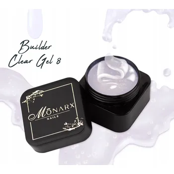 Lak na nehty STAVEBNÍ GEL 8 PRŮHLEDNÝ STAVEBNÍ GEL NA NEHTY MONARX 13 ML