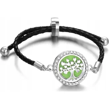 Náramek AROMATERAPEUTICKÝ NÁRAMEK Kožený řemínek Strom Lásky B14