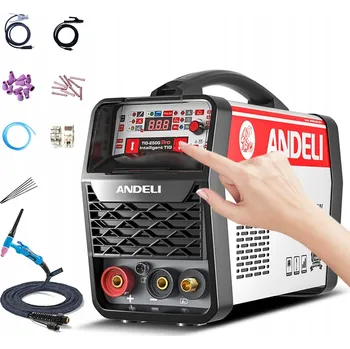 Svářečka Invertorová svářečka IGBT MIG FLUX MMA TIG HOT 205A TIG-250G PRO LED