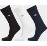 PONOŽKY 3-PACK GANT SHIELD SOCKS 3-PACK BLACK