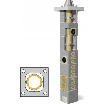 Komín Komín Schiedel Quadro Pro 10 m průměr 120 mm 28/28 pro plyn