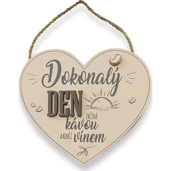 Nekupto Velké srdce Dokonalý den 17 x 15 x 0,8 cm