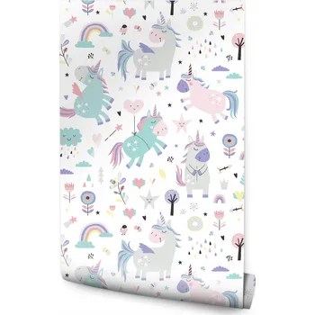 Tapeta Tapeta pro děti - Roztomilí jednorožci /1087473242