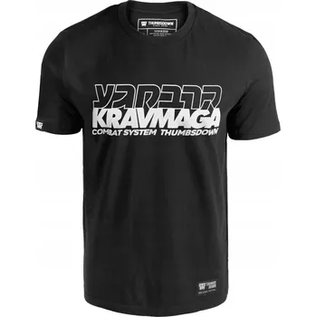 Pánské tričko Tričko Thumbsdown Krav Maga Combat System XXL bavlna