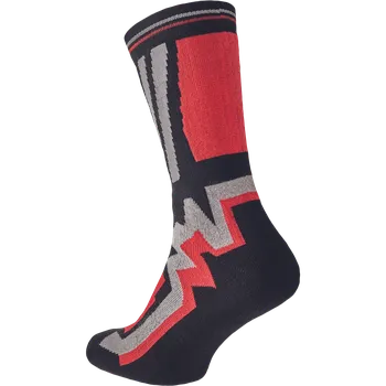Pánské ponožky CERVA KNOXFIELD LONG ponožky Velikost: 45, Barva: červená-černá