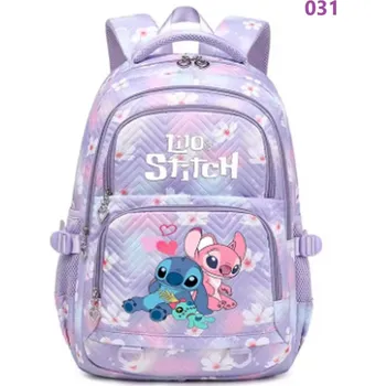 Dětský batoh Lilo & Stitch Kvalitní školní batoh "Lilo & Stitch" - fialový s různými motivy Motiv: 031