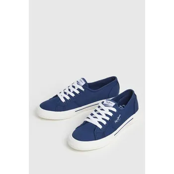 Dámské tenisky Pepe Jeans Dámské boty BRADY BASIC W Barva: modrá, Velikost: 36
