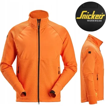 Pánská mikina Mikina Mikina Teplá Větruodolná Lehká Snickers 8404 Oranžová Vel XS