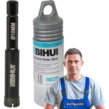 Vrták DIAMANTOVÁ KORUNKOVÝ VRTÁK BIHUI PRO MOKRÉ VRTÁNÍ 10 mm