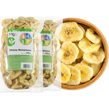 Sušené ovoce Chipsy banánové MIGOgroup přírodní celé ovoce 500 g