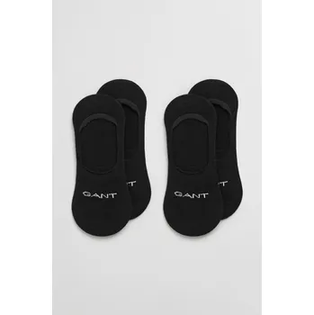 Dámské oblečení PONOŽKY GANT INVISIBLE SOCKS 2-PACK BLACK