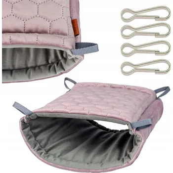 Houpací síť Sklep TUNEL DOMEČEK pro hlodavce Morče Osmák Degu 36×30cm RŮŽOVÁ