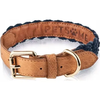 Moto bunda MODRÝ KOŽENÝ OBROŽEK PRO PSA VEL L PETSOME