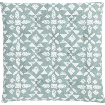 Polštář Blyco Sedací polštář na židli HAPPY CUBA, 40x40x5 cm, šedá, modrá|Ego Dekor