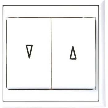 vypínač e2 elektro GmbH Tlačítko žaluziové bílé LUNE