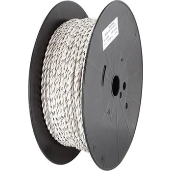 elektrický kabel Reproduktorový kabel 2 x 2,5 mm² - kroucený / bílý