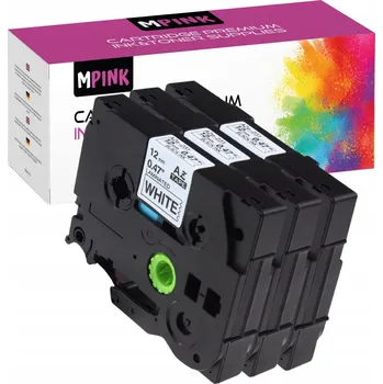 Pásek do tiskárny 3x Páska do BROTHER TZ-231 12mm bílá, prémiová kvalita