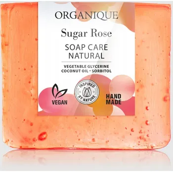 Koupelová kosmetika ORGANIQUE Přírodní mýdlo pro péči o pleť Sugar Rose 100g