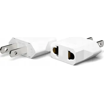 Adaptér / redukce napájení z EU na USA – bílý