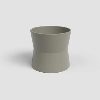 Květináč Květináč DIANA, 14cm, keramika, šedá|TAUPE|Artevasi