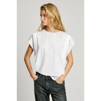Dámské tričko Pepe Jeans Dámské tričko RAZ Barva: bílá, Velikost: M