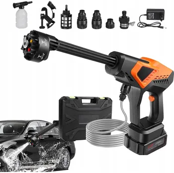 Vysokotlaký čistič 6 v 1 AKUMULÁTOROVÁ TLAKOVÁ ZAHRADNÍ MYČKA SADA 1 x AKUMULÁTOR