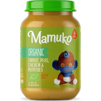 Mamuko Příkrm od 6 měsíců 190 g kuřete, zelenina